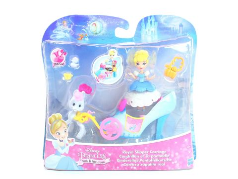 DISNEY PRINCESS doll CINDERELLA Royal Slipper Carriage Little Kingdom toy - NEW!