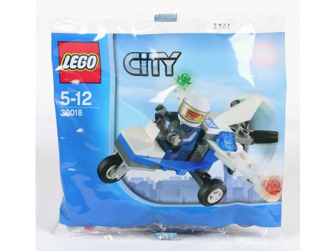 LEGO CITY set POLICE MICROLIGHT police pilot promotional baggie 30018 - NEW!