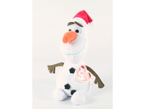 Disney Frozen OLAF the SNOWMAN santa hat 8" ty beanie baby plush soft toy - NEW!