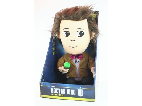 DOCTOR WHO 15" plush talking 11th DOCTOR toy Matt Smith Sonic Screwdriver Dr NEW