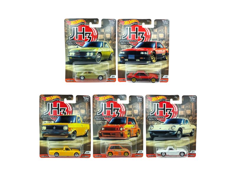 Hot Wheels Car Culture Japan Historics Series 3 set of five 1:64
